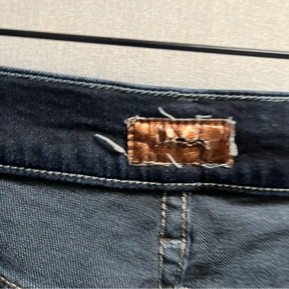 Mother The Rascal Dark Blue Women's Distressed Slim fit Jeans Sz 27 - Picture 5 of 15